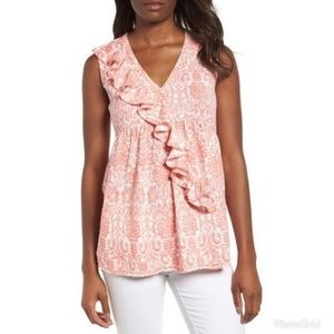 Caslon Ruffle Knit Top